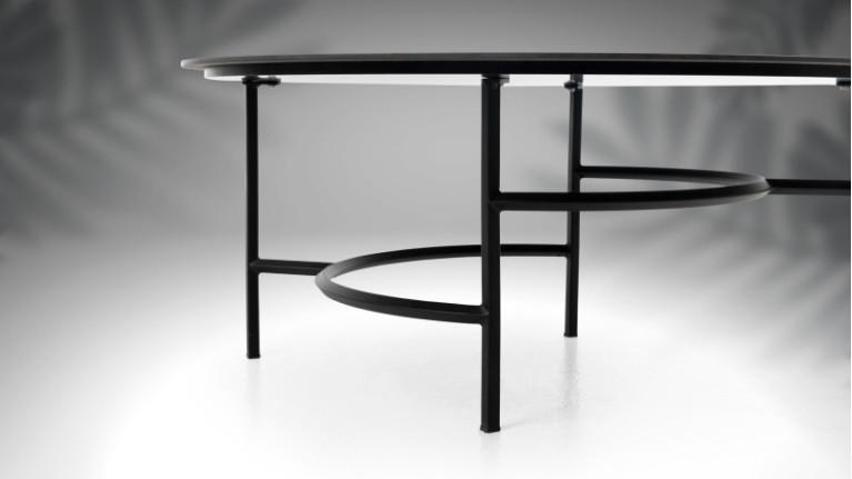 ALIZEE I coffee table Refinement of the large marbled ceramic top