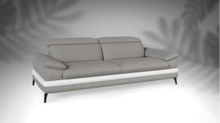Sofa GRETA I Timeless lines, adjustable headrests