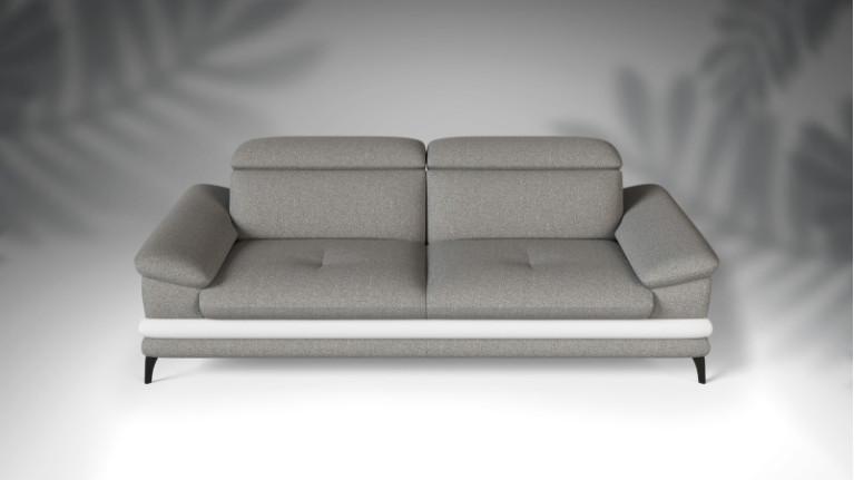 Sofa GRETA I Timeless lines, adjustable headrests