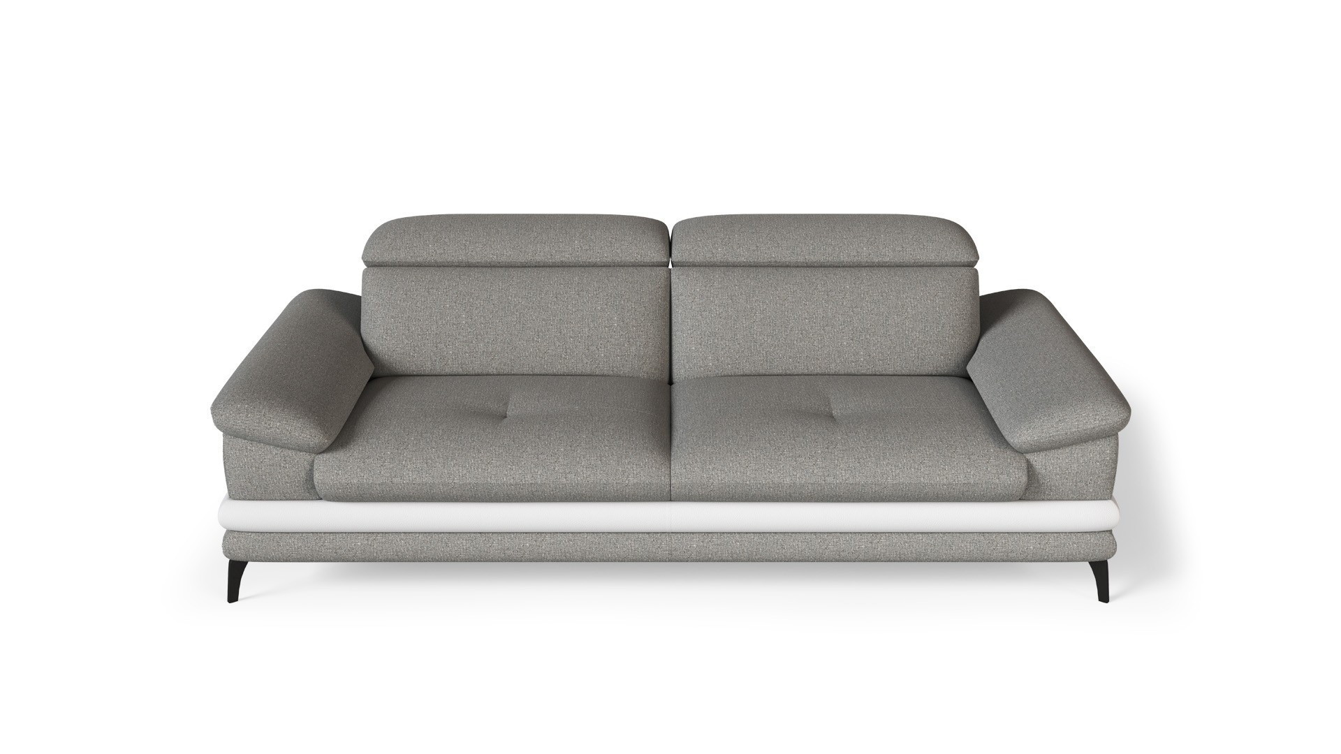 Canapé tissu anti tache gris GRETA
