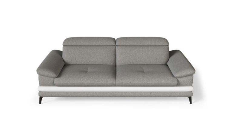 Canapé tissu anti tache gris GRETA