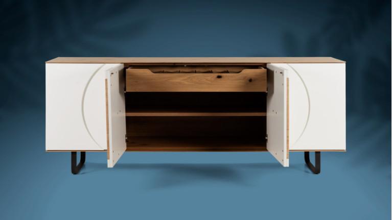 AUSTRAL I 4-door sideboard with customizable front and backlighting