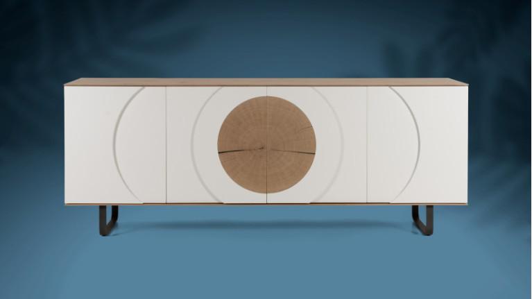 AUSTRAL I 4-door sideboard with customizable front and backlighting