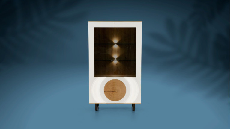 AUSTRAL I 2-door showcase, double backlight outside/inside