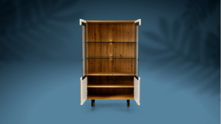 AUSTRAL I 2-door showcase, double backlight outside/inside