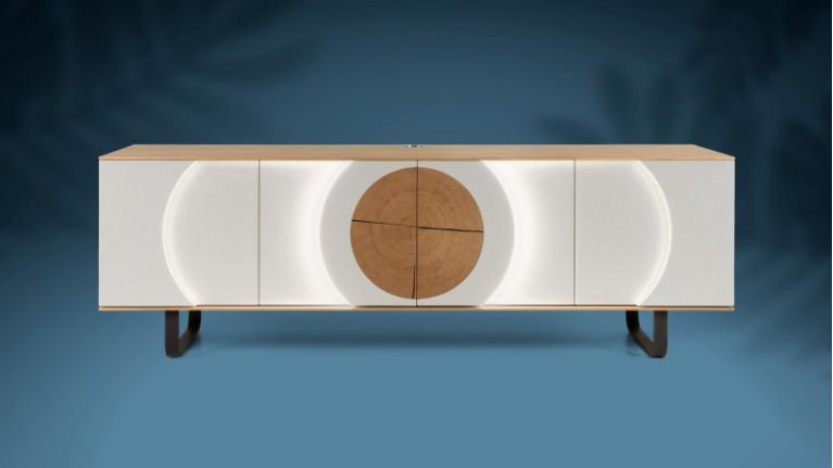 AUSTRAL I TV unit with customizable front and backlighting