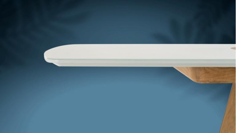 Extendable dining table AUSTRAL I Customizable, 2 finish styles