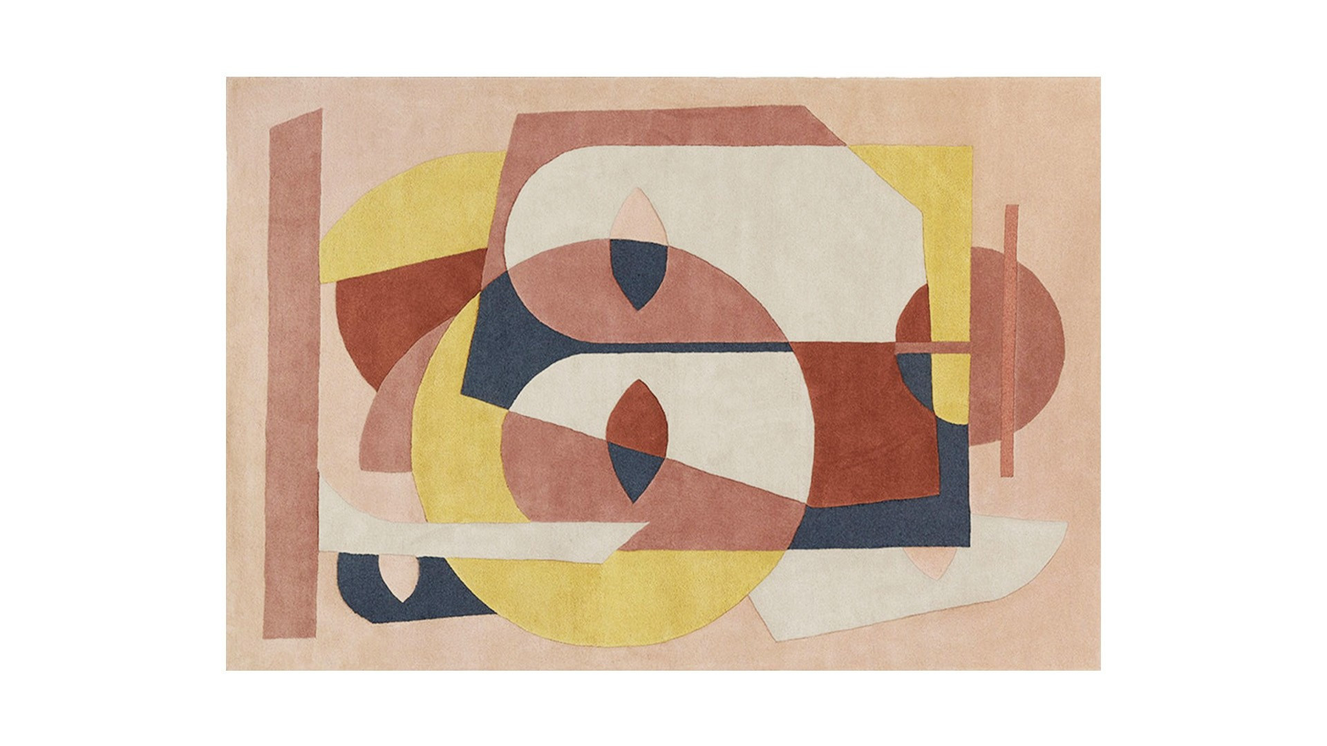 ADUMA rectangular wool rug with African inspiration