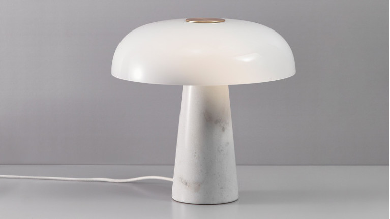 GLOSSY I Lamp Marble and opal glass for this design award winner
