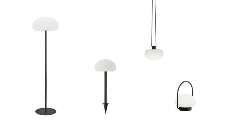 SPONGE I outdoor/indoor lamp. Battery-powered. Adjustable intensity