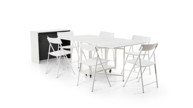 Console avec table pliante...