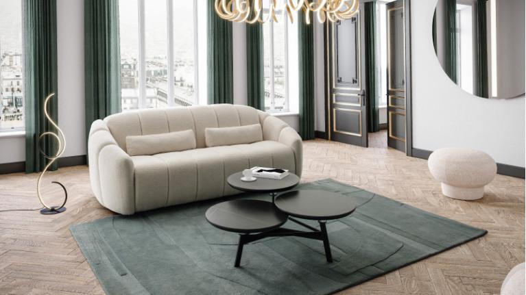 Sofa-bed TEDDY | Welcoming curves and generous dimensions