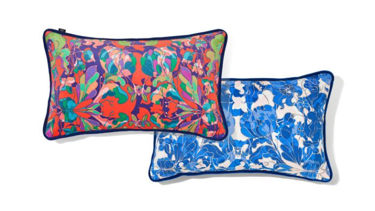 AU JARDIN velvet cushion I Designed by Amélie Choquet. 3 colorful worlds