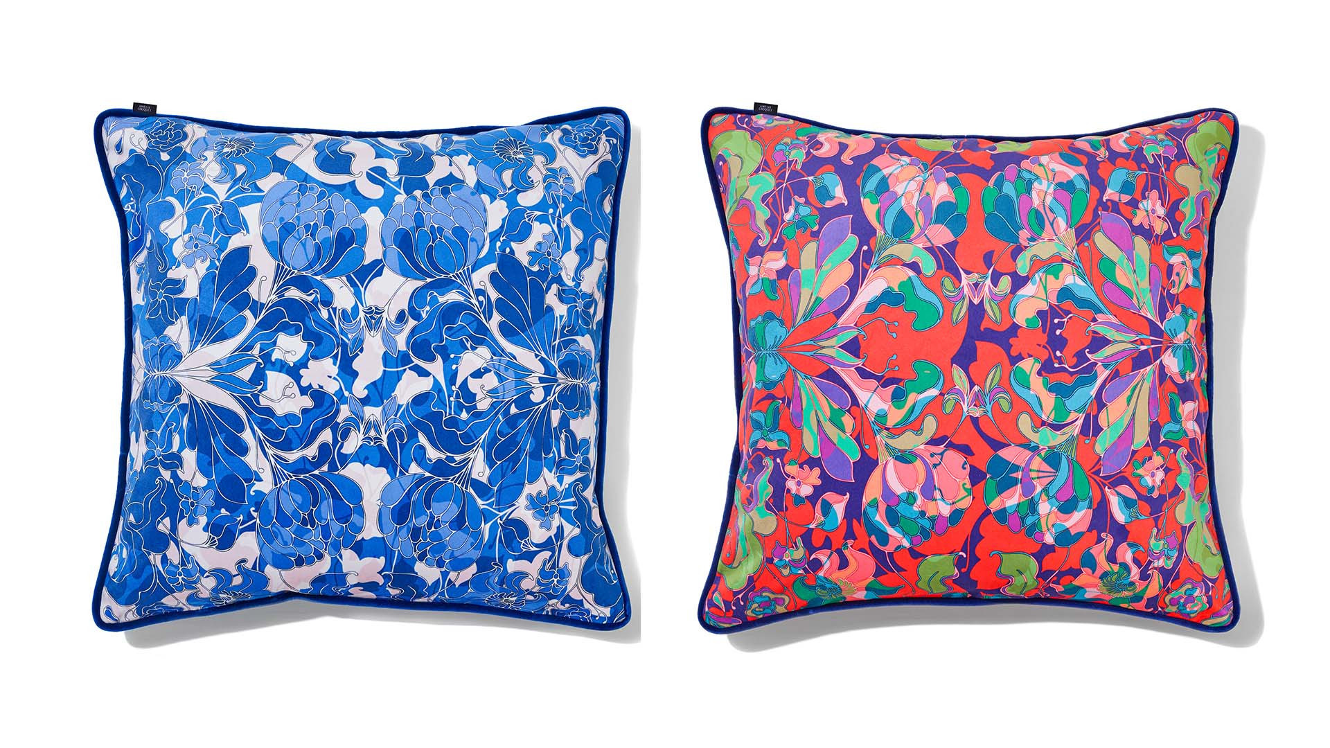 AU JARDIN velvet cushion I Designed by Amélie Choquet. 3 colorful worlds