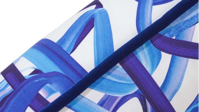 RUBANS velvet cushion I Design by Amélie Choquet. 3 colors