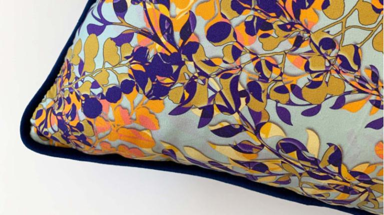 PRINTEMPS velvet cushion I Designed by Amélie Choquet. 4 colors