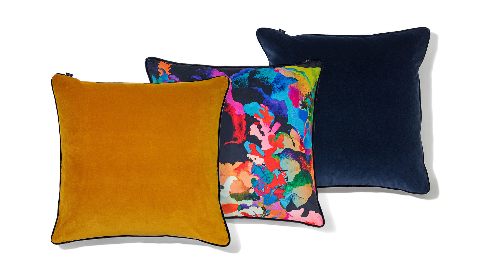 Large velvet cushion LA PASTORALE I Designed by Amélie Choquet