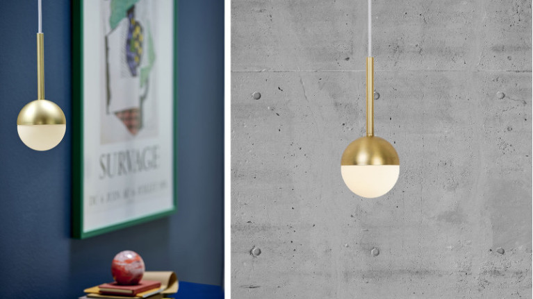 CONTINA hanging lamp I Scandinavian design. 3 glass globes