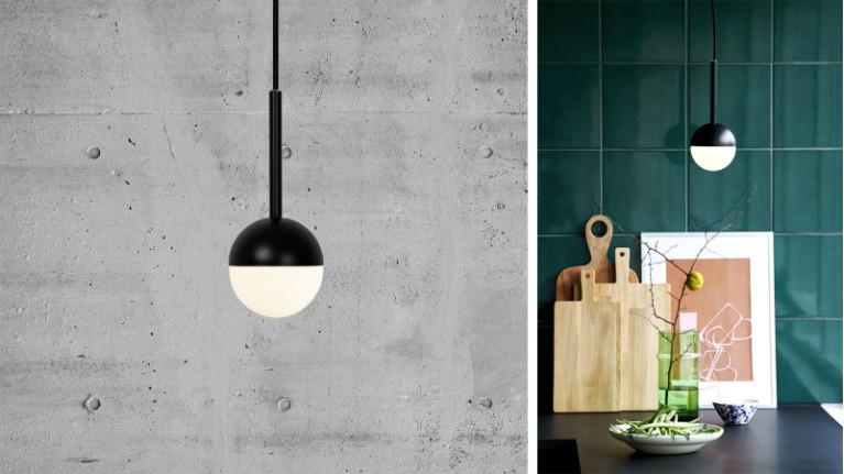 CONTINA hanging lamp I Scandinavian design. 3 glass globes