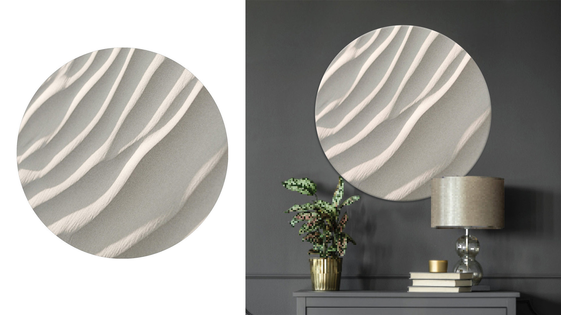 Round board SAND I High-quality UV print