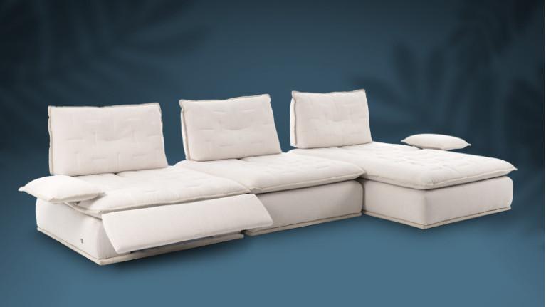 OREO | 100% modular corner sofa. Fold-down backrests