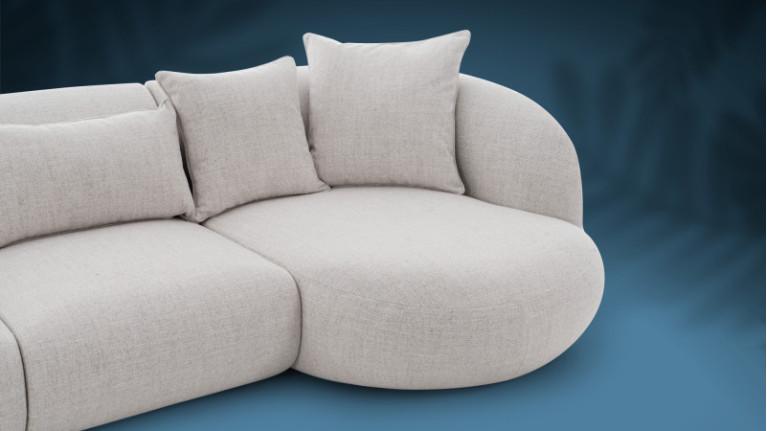 RIVA modular rounded corner sofa | Wrap-around curves