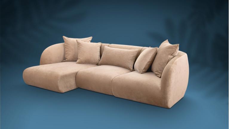 RIVA modular rounded corner sofa | Wrap-around curves