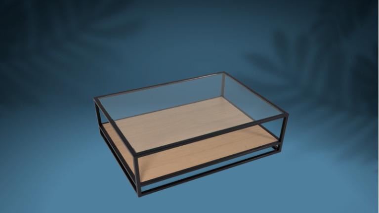 Rectangular coffee table PRATO | Glass, wood or ceramic