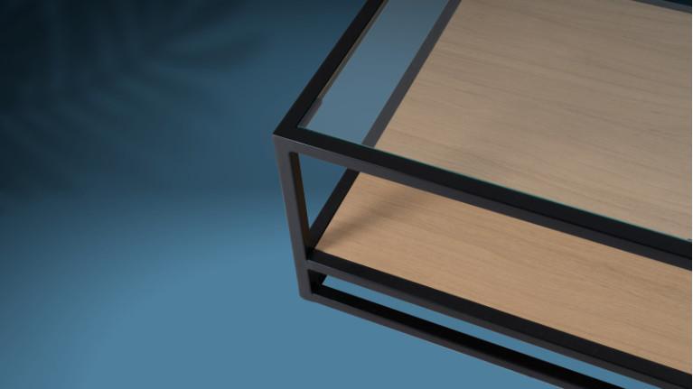 Rectangular coffee table PRATO | Glass, wood or ceramic