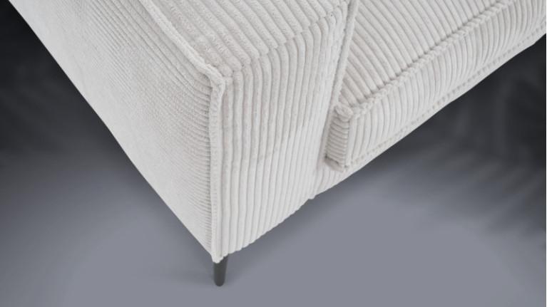 CHIANTI armchair | Armchair in cream corduroy fabric