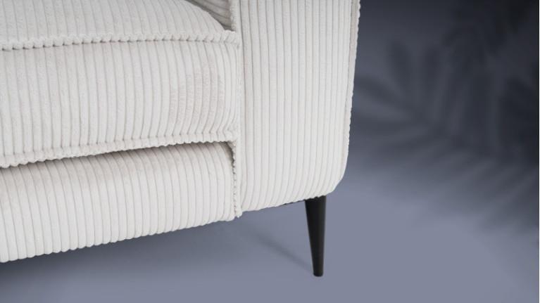 CHIANTI armchair | Armchair in cream corduroy fabric