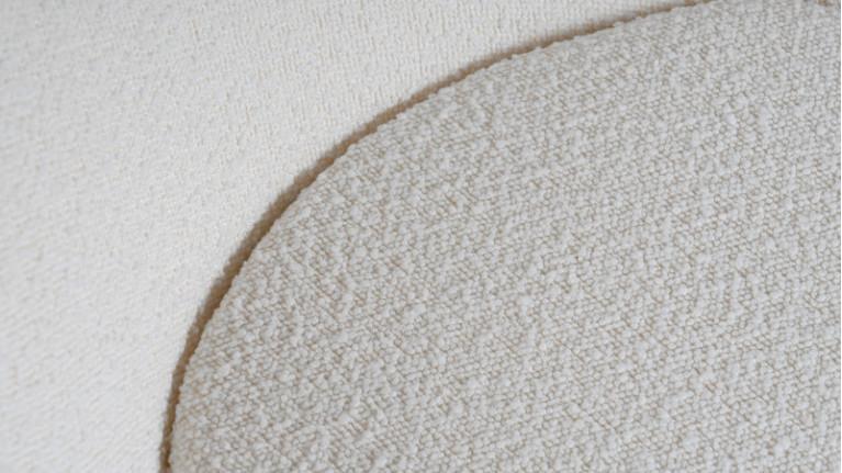 NOÉ swivel armchair | Trendy bouclette fabric