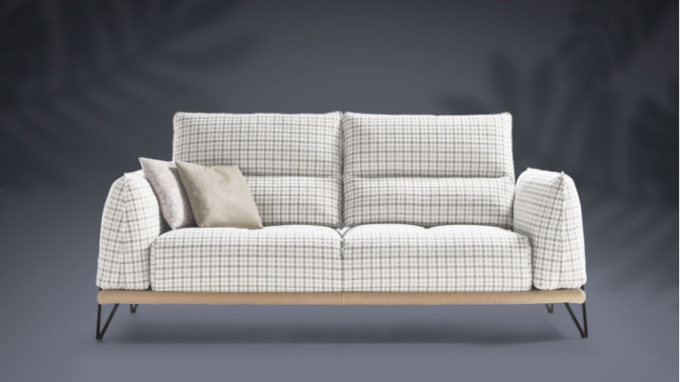 Sofa DOLCE VITA | With the softness of Italian houndstooth fabric