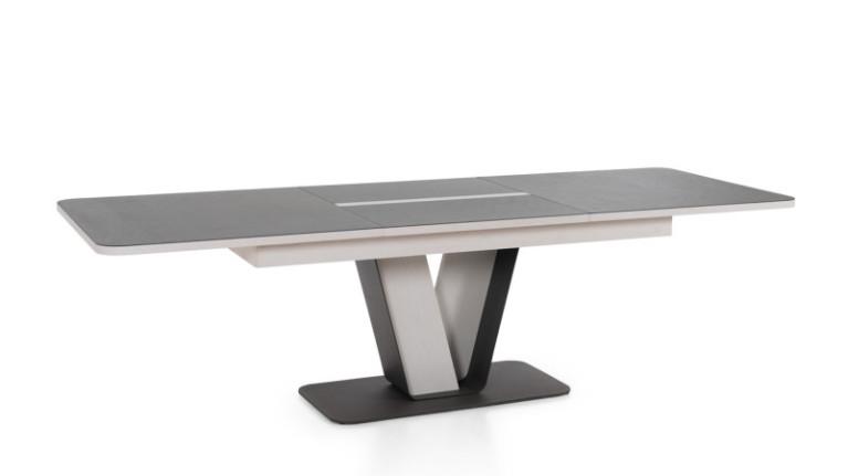 COTTAGE wood and ceramic extendable dining table