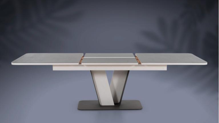 COTTAGE extendable dining table | Traditional whitened and natural furniture