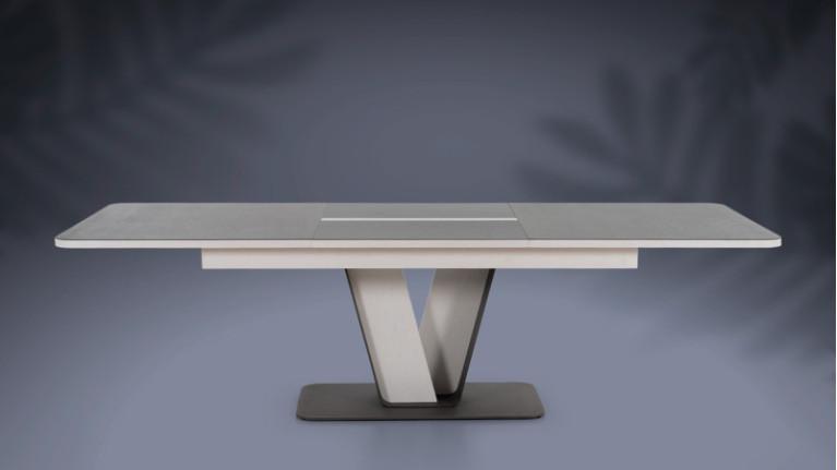 COTTAGE extendable dining table | Traditional whitened and natural furniture