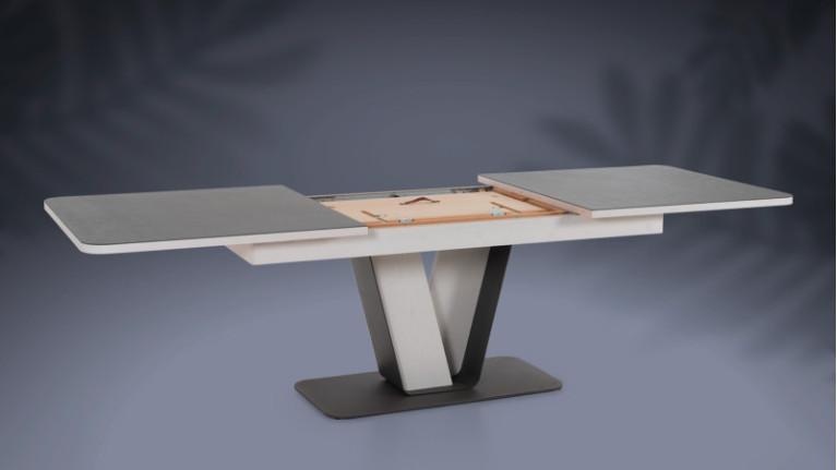 COTTAGE extendable dining table | Traditional whitened and natural furniture