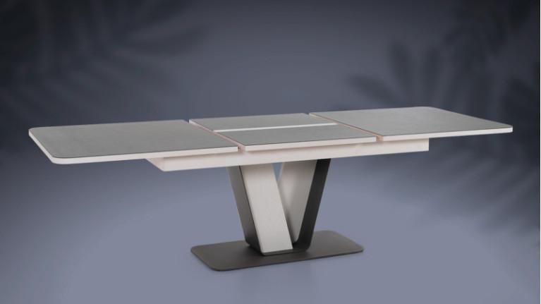 COTTAGE extendable dining table | Traditional whitened and natural furniture