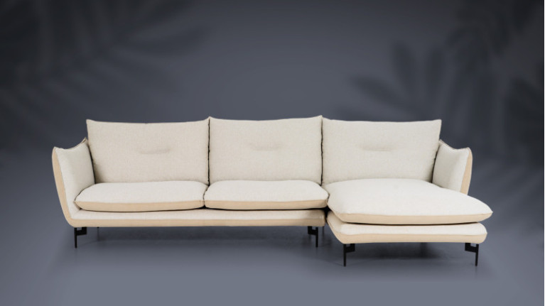 FLUFFY corner sofa | Feather comfort, compact design
