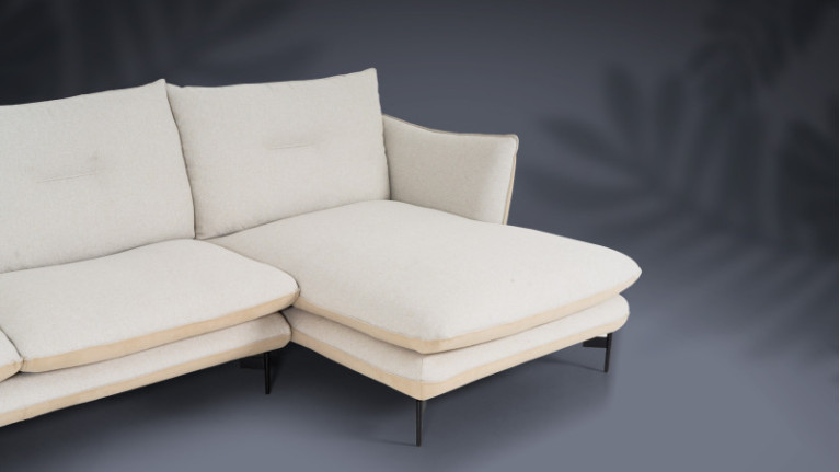 FLUFFY corner sofa | Feather comfort, compact design