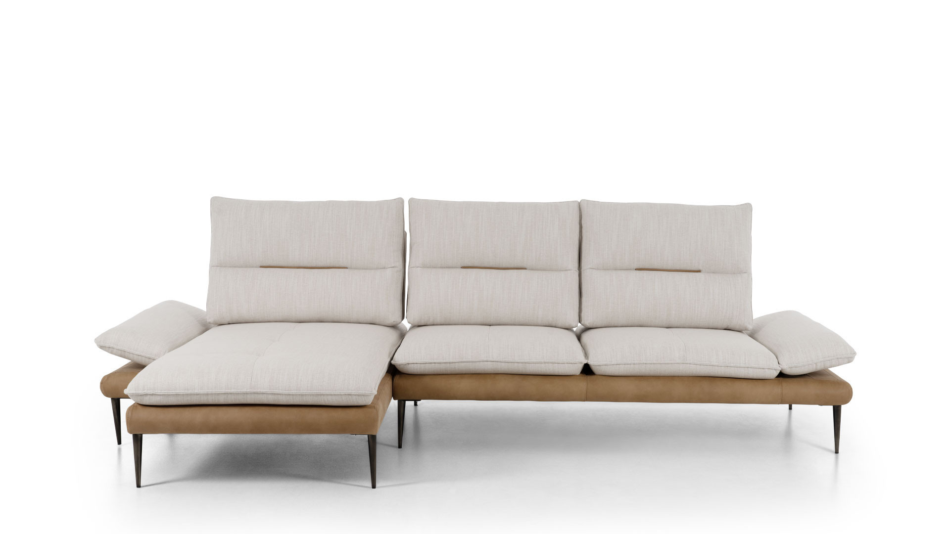 Italian sofa in beige fabric VALENTINO