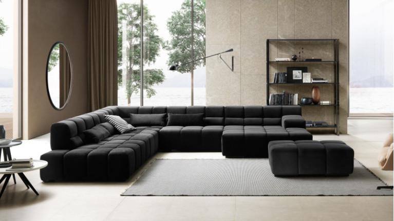 TEMPLE maxi modular corner sofa in fabric