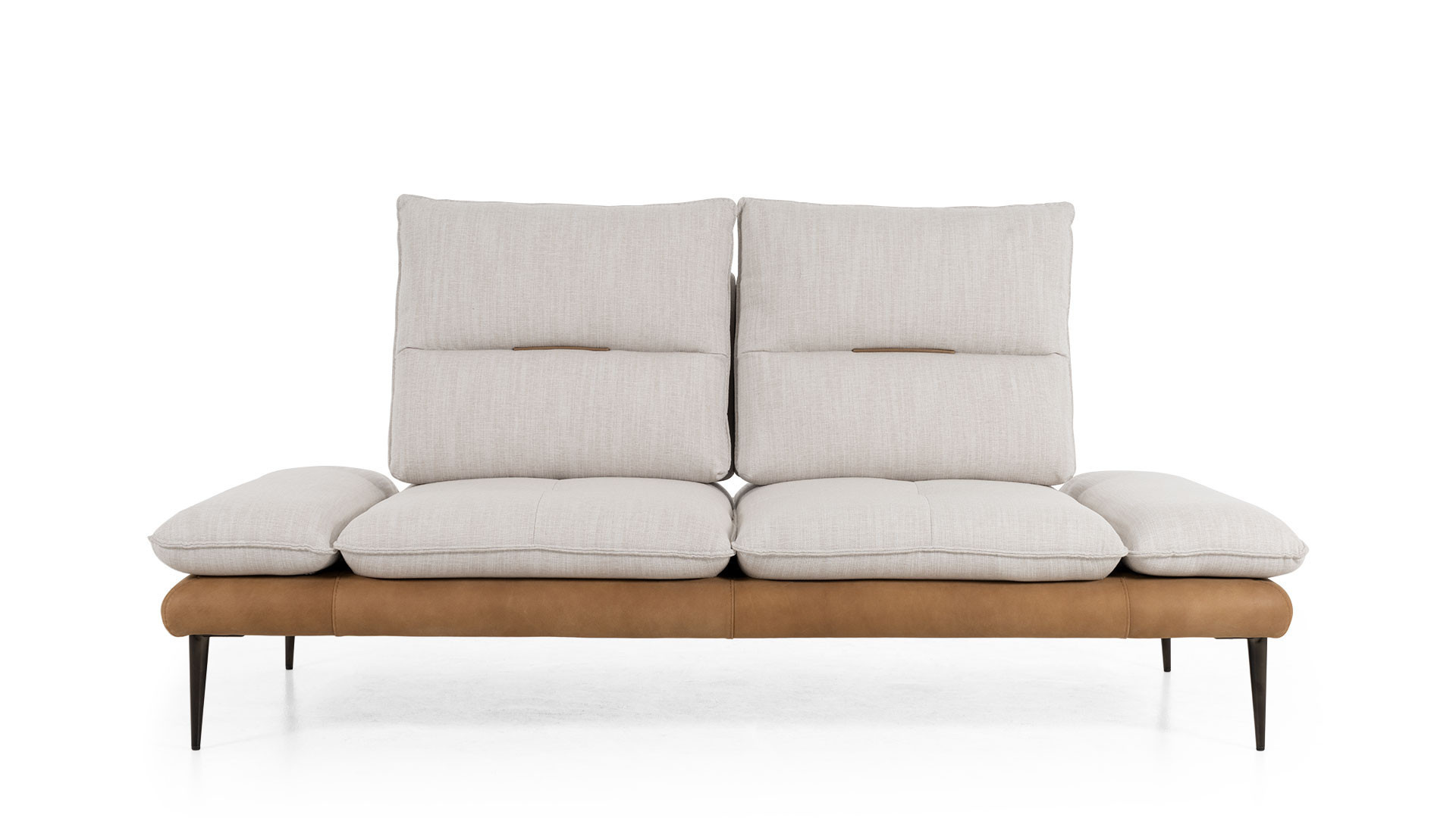 Italian sofa in beige fabric VALENTINO