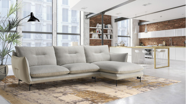 FLUFFY corner sofa | Feather comfort, compact design