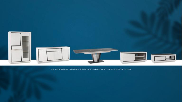 COTTAGE extendable dining table | Traditional whitened and natural furniture