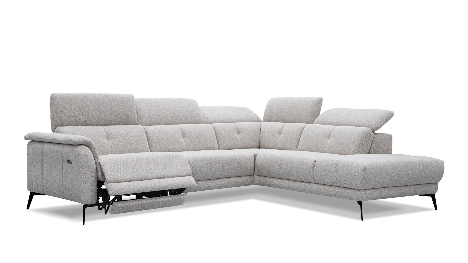 Beige fabric corner sofa BOSCA