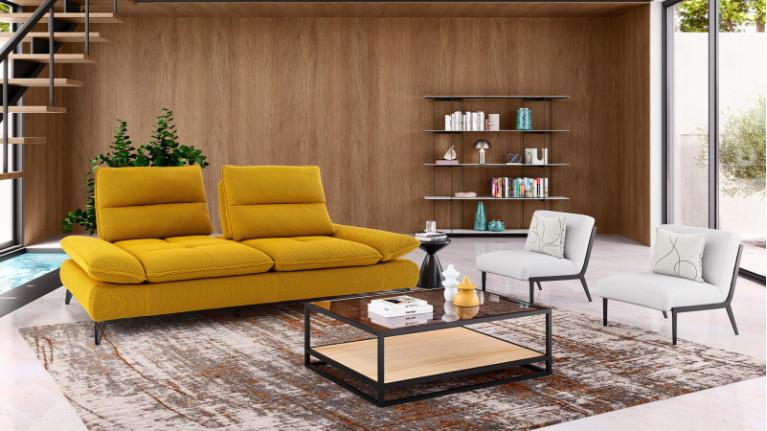 Rectangular coffee table PRATO | Glass, wood or ceramic