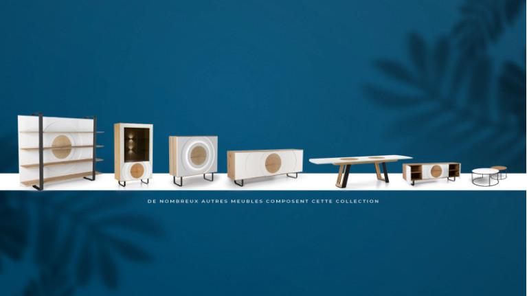 AUSTRAL I TV unit with customizable front and backlighting