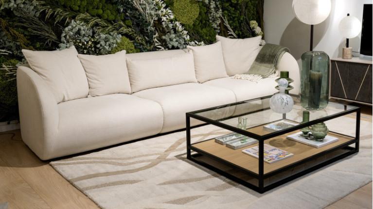 Rectangular coffee table PRATO | Glass, wood or ceramic