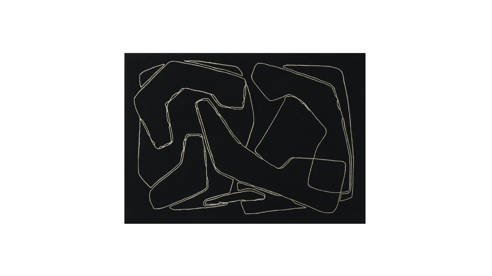 Rectangular rug AMALGAME| A black page